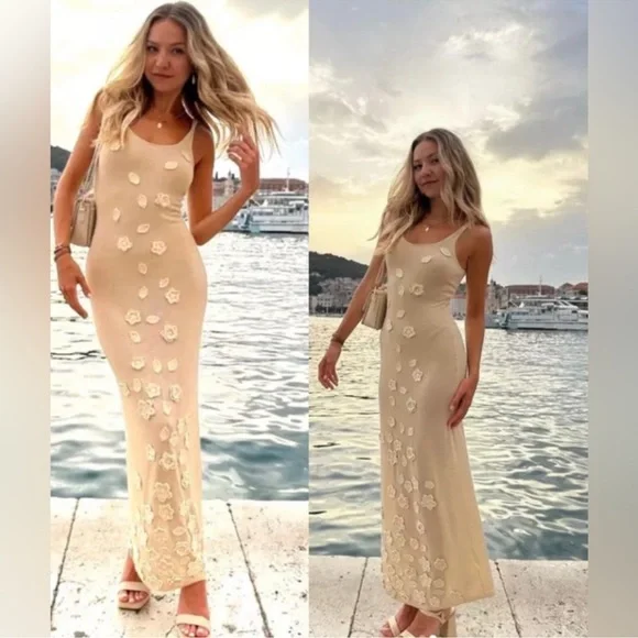 NWT Caroline Constas crochet maxi Tank dress sizes S OR M available GORGEOUS - Picture 1 of 12